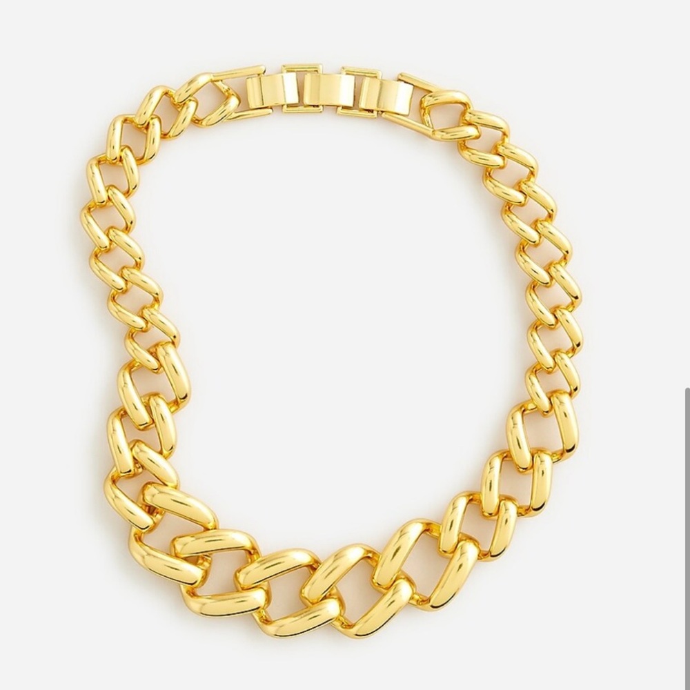 J. Crew Square Chainlink Necklace
